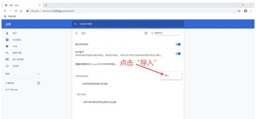 谷歌浏览器怎么导入密码11