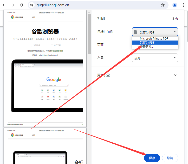 谷歌浏览器怎么将网页保存为图片4