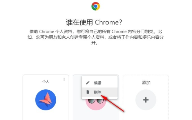 谷歌浏览器怎么移除个人资料5